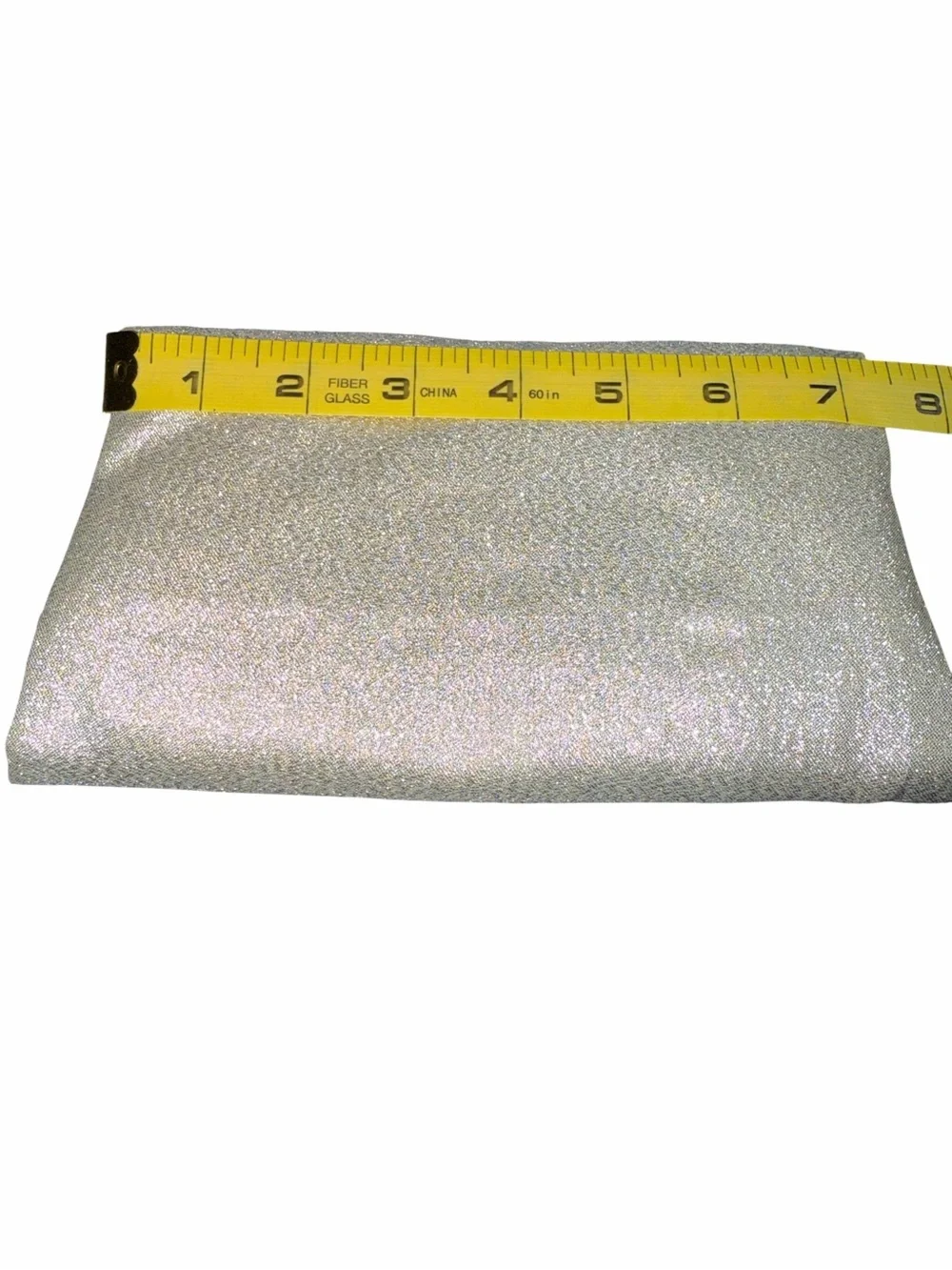 Vintage Lady Buxton Silver Sparkle Fold-Over Clutch
